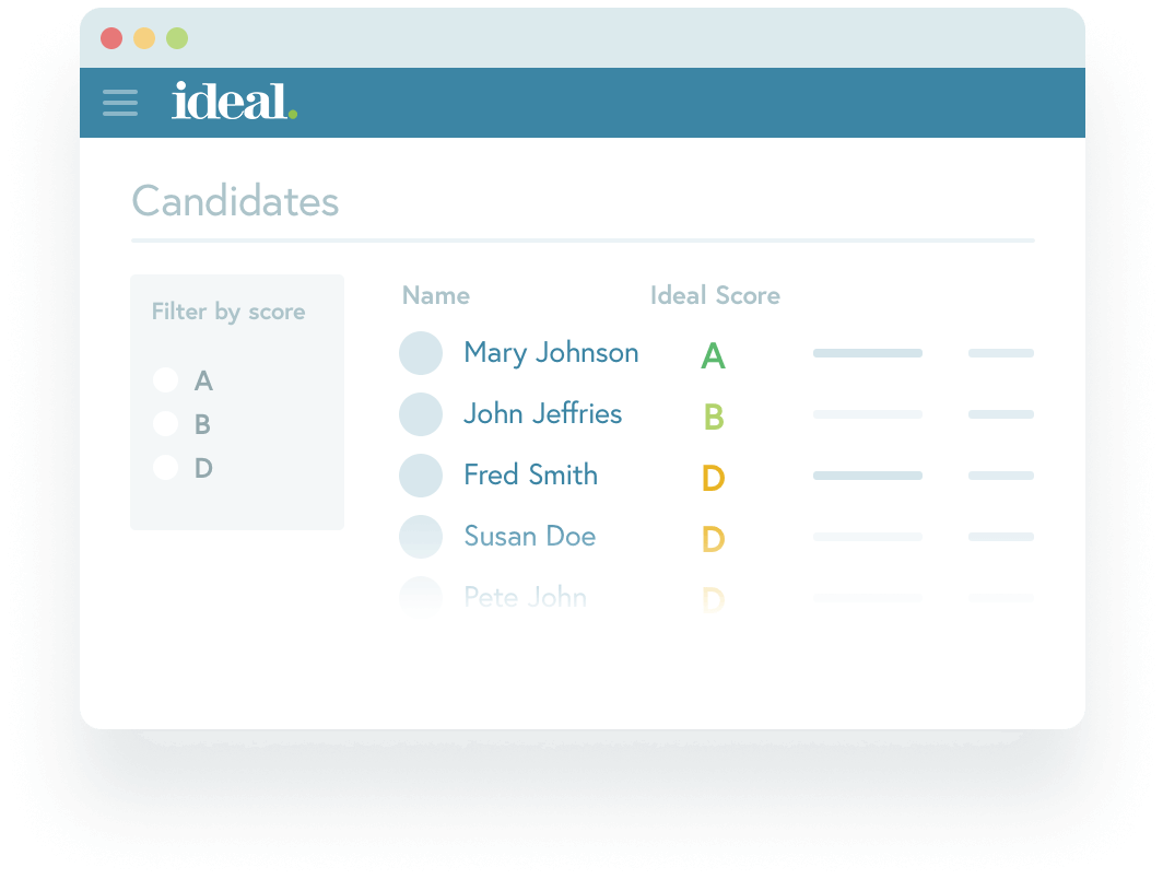 Ideal Ai Resume Screening Software High Volume Hiring